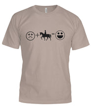 Just add Riding and I'm Happy Ladie's Short Sleeve Graphic Tee