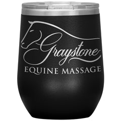Graystone Equine Massage Wine/Cocktail tumbler