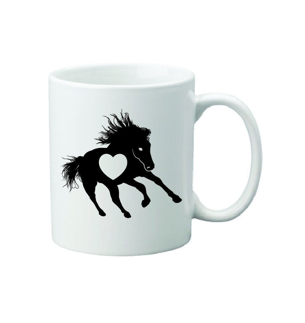 Heart of the Horse White Coffee Mug