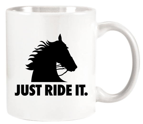 Just Ride It Horse Flowing Mane Horse Coffee Mug
