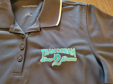 Team Dream Ladies Embroidered Dri Fit Polo/Black with White Tipped
