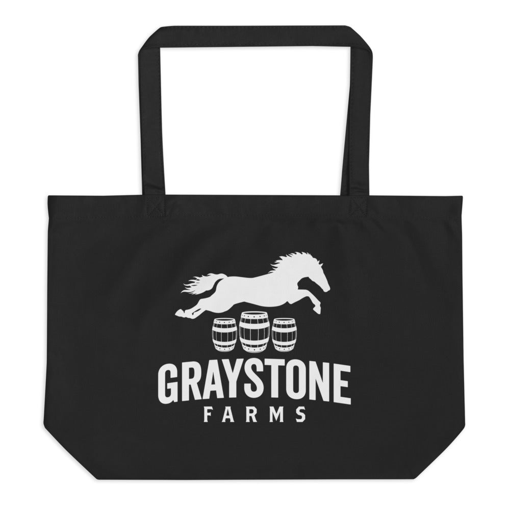 Graystone Farms Large organic tote bag Jumping Horse
