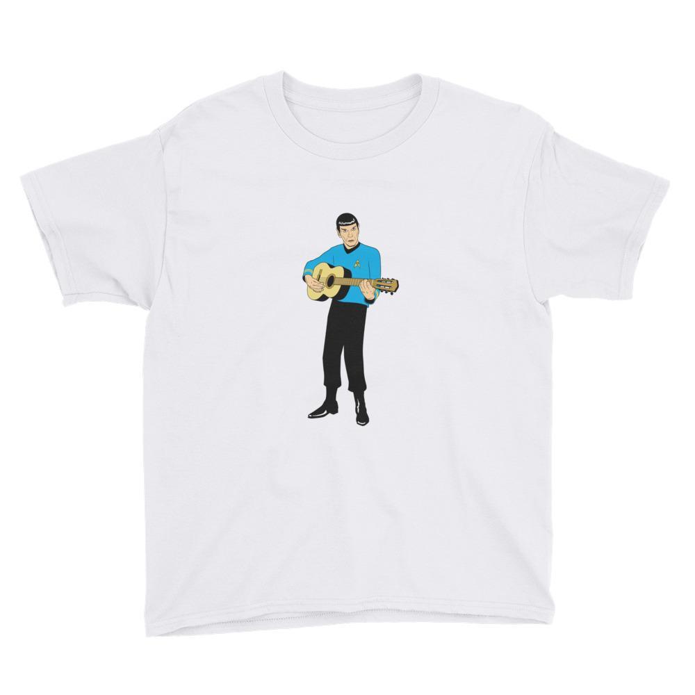 Guitar Playing Spock Short-Sleeve Youth  Graphic Tee