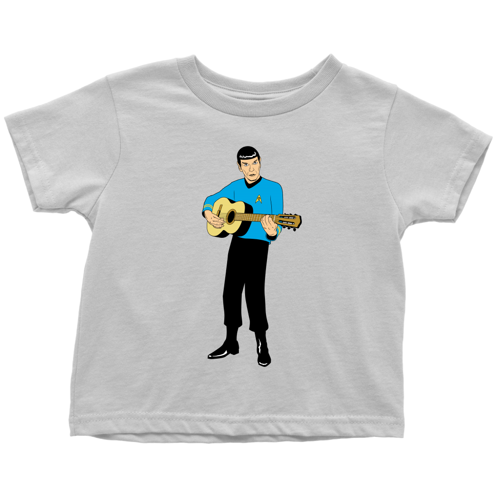Guitar Playing Spock Toddler Graphic Tee