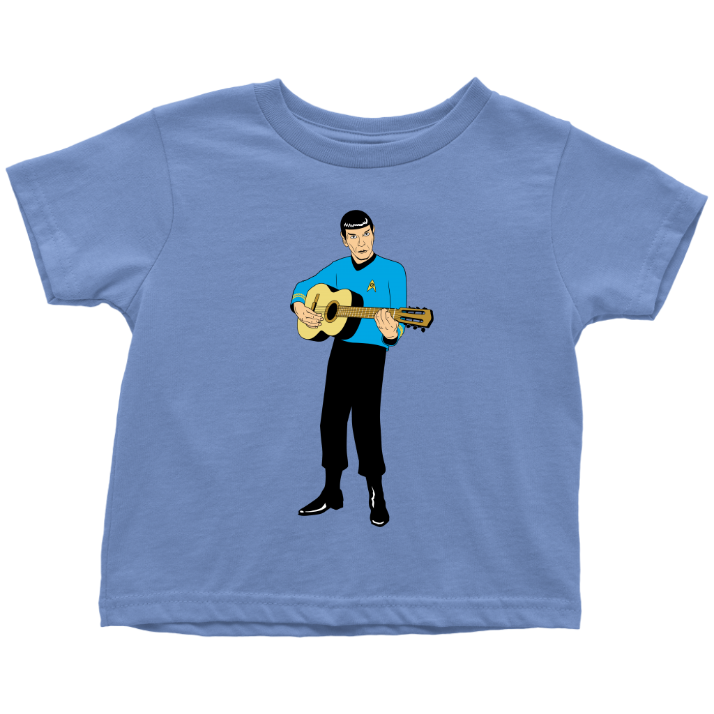 Guitar Playing Spock Toddler Graphic Tee